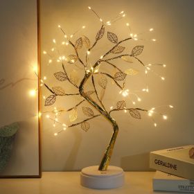 Tabletop Bonsai Tree Branch Light; 72LED Wire String Lights With Touch Switch; USB Operated Artificial Tree Lamp For Bedroom; Desktop; Christmas Part