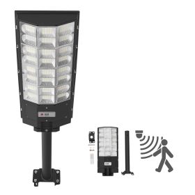 8000W Solar Street Light Outdoor, 450000LM, Commercial Parking Lot Light Dusk to Dawn, LED Flood Security Lamp with Motion Sensor, IP65 Waterproof Ou