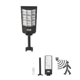 12000W Solar Street Light Outdoor, 900000LM, Commercial Parking Lot Light Dusk to Dawn, LED Flood Security Lamp with Motion Sensor, IP65 Waterproof W