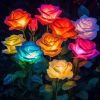 Solar Lights Outdoor Waterproof for Garden Decor, 4 Pack Solar Garden Lights for Outside, Outdoor Solar Lights for Yard with Solar Flowers Lights, So