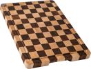 Kitchen cutting board, upgraded grid cutting board, acacia wood cutting board, with drainage channels and handles, large butcher cutting board tray,