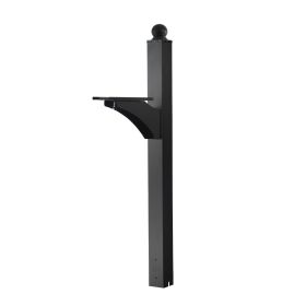 Mailbox Post, 56 x 4 x 4 Inches, Aluminum In-Ground Mounting Mail Box Stand with Universal Plate Bracket, Heavy Duty Metal Post Sleeve Kit for Outsid