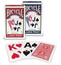 Bicycle Bridge, Large Print, 12 Decks Red/Blue