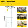 Tomato Cages, 11.8" x 11.8" x 46.1", 10 Packs Square Plant Support Cages, Green PVC-Coated Steel Tomato Towers for Climbing Vegetables, Plants, Flowe