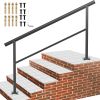 Outdoor Handrail 165LBS Load Handrail Outdoor Stairs Aluminum Stair Handrail 60 x 35" Outdoor Stair Railing Transitional Range from 0 to 30° Staircas