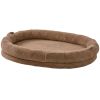 Human Dog Bed, 72" x48"x10" Human Dog Bed for Adult, Human Size Dog Bed with Washable Faux Rabbit Fur Cover, Egg Orthopedic Foam, Storage Pocket, Lar