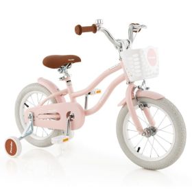14" Kids Bike with Training Wheels for Boys Girls Ages 3-8 Years