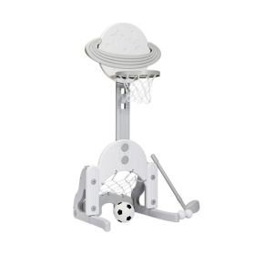 3 in 1 Kids Basketball Hoop Set with Balls