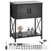 Aquarium Stand, 20 Gallon Fish Tank Stand, 25.6 x 16.5 x 31.9 in Steel and MDF Turtle Tank Stand, 167.6 lbs Load Capacity, Reptile Tank Stand with St