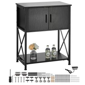Aquarium Stand, 20 Gallon Fish Tank Stand, 25.6 x 16.5 x 31.9 in Steel and MDF Turtle Tank Stand, 167.6 lbs Load Capacity, Reptile Tank Stand with St