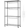 Plant Stand with Grow Light, 4 Tier Plant Shelf with 90W Grow Light for Indoor Plants, Grow Light Shelf Full Spectrum Lights Adjustable Metal Plant S