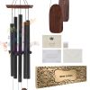 Wind Chimes for Outside, 48 in, Deep Tone Wind Chimes with 5 Tubes, Unique Large Memorial Wind Chimes for Anniversary, Amazing Outdoor Decor for Your
