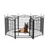 Dog Playpen Indoor 32 inch 8 Panels Metal Dog Pen Pet Dog Fence Outdoor Exercise Pen with Doors, Heavy Duty Dog Fence Puppy Pen for Large Medium Smal