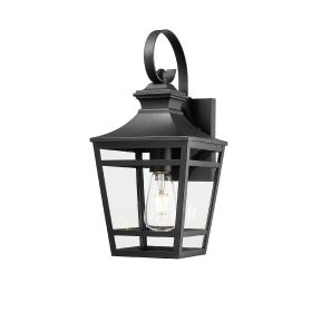 Large Outdoor Wall Lights for House, 16.5inch Exterior Lighting Fixtures Wall Mount Outdoor Porch Lights Waterproof Black Outdoor Sconce Lights with