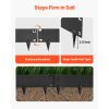 Galvanized Steel Landscape Edging, 6-Pack 40 x 8.15 Inch Metal Edging for Landscaping with Gloves, Easy-to-Install, Heavy Duty Metal Garden Edge Bord