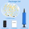 2 Pack Outdoor Solar Pool Lights, LED Light Up Balls with Remote, 3200K Warm Glow, 3 Lighting Modes & 4-Level Brightness& Auto On at Dusk, IP68 Water
