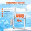 Dock Ladder, Removable 4 Steps, 500 lbs Load Capacity, Aluminum Alloy Pontoon Boat Ladder with 3.1'' Wide Step & Nonslip Rubber Mat, Easy to Install