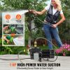 1HP Premium Cast Iron Shallow Well Jet Water Pump, 115 Volt, 17.6 GPM 164 FT Maximum Head Irrigation Water Pump, for Agricultural Garden Irrigation S