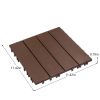 68-Pack 11.42"x11.42" Plastic Interlocking Deck Tiles - 61.60 Sq.Ft Outdoor Plastic Flooring Super Durable & Waterproof All-Weather Indoor/Outdoor Us