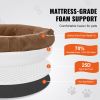Human Dog Bed, 72" x48"x10" Human Dog Bed for Adult, Human Size Dog Bed with Washable Faux Rabbit Fur Cover, Egg Orthopedic Foam, Storage Pocket, Lar
