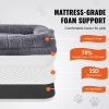 Human Dog Bed, 72" x48"x10" Giant Human Dog Bed for Adults and Pets, Human Size Dog Bed with Washable PV Velvet Cover, Egg Orthopedic Foam, Storage P