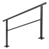 Outdoor Handrail 165LBS Load Handrail Outdoor Stairs Aluminum Stair Handrail 60 x 35" Outdoor Stair Railing Transitional Range from 0 to 30° Staircas