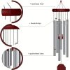 1pc Memorial Wind Chimes, Wind Chime For Outdoor With 6 Metal Tubes, Big Deep Sounds For Relaxing, Suitable For Outdoor Garden, Yard, Patio, Home Dec