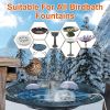 70W Bird Bath Heater for Outdoors Winter Heated Bird Bath Deicer Waterproof Aluminum Alloy Water Heater with Thermostat Auto Shutdown for Yard Patio