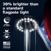 Deluxe Flag Pole Light Solar Powered - 1300 Lumen Solar Light for Flagpole - Light Up American Flag Outdoor with Solar Flag Pole Light from Dusk to D