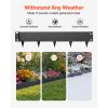 Galvanized Steel Landscape Edging, 6-Pack 40 x 8.15 Inch Metal Edging for Landscaping with Gloves, Easy-to-Install, Heavy Duty Metal Garden Edge Bord