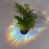 RPS061 Colorful Suncatcher Rainbow Prism Mushroom Static Glass Sticker PVC Glue-free Anti-collision Window Sticker