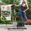 1HP SUS304 Stainless Steel Shallow Well Jet Pump, 115 Volt, 18.5 GPM 147.6 FT Maximum Head Irrigation Water Pump, for Agricultural Garden Irrigation