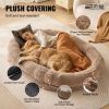 Human Dog Bed, 72" x48"x10" Human Dog Bed for Adult, Human Size Dog Bed with Washable Faux Rabbit Fur Cover, Egg Orthopedic Foam, Storage Pocket, Lar