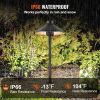 8 Pack Low Voltage Landscape Path Lights, 3W 210LM 12V-24VAC/DC Outdoor LED Pathway Lighting, 3000K Warm White Walkway Lights with Quick Connectors,