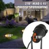 Landscape Lighting, 6W Low Voltage LED Landscape Lights, IP66 Waterproof Landscape Spotlights Yard Lawn Garden Pathway Outdoor Lights 12V 24V 450LM W