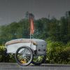 Bike Cargo Trailer, 88/100/160 lbs Load Capacity, Heavy-Duty Bicycle Wagon Cart, Foldable Compact Storage with Universal Hitch