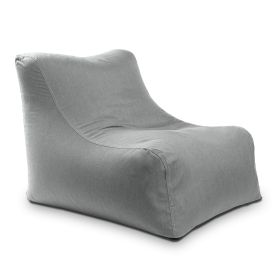 Jaxx Ponce Outdoor Bean Bag Chair  Weather Resistant Patio and Poolside Lounge Seating (Color: Sunbrella Granite)