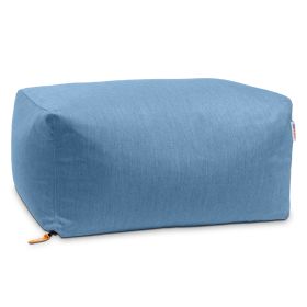 Jaxx Leon Outdoor Bean Bag Ottoman (Color: Ocean Blue)
