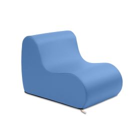 Jaxx Midtown Small Classroom Soft Foam Chair  Premium Vinyl Cover (Color: Royal Blue)