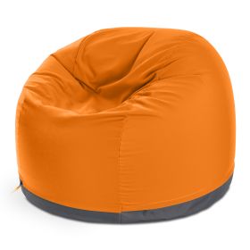 Jaxx Palmetto Large Round Outdoor Bean Bag Club Chair (Color: Sunbrella Tangerine)