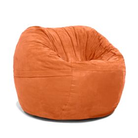 Jaxx Saxx 3 Foot Bean Bag Chair with Removable Cover (Color: Mandarin)