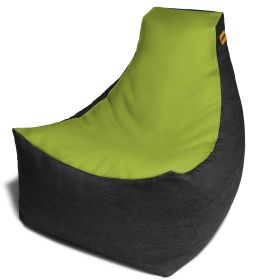 Jaxx Pixel Gamer Chair  Game Room / Home Theater Bean Bag Chair (Color: Green)