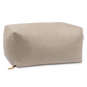 Jaxx Leon Outdoor Bean Bag Ottoman (Color: Flax)