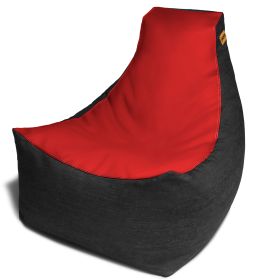 Jaxx Pixel Gamer Chair  Game Room / Home Theater Bean Bag Chair (Color: Red)