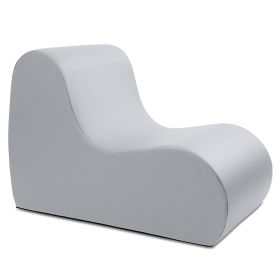 Jaxx Midtown Large Classroom Soft Foam Chair  Premium Vinyl Cover (Color: Submarine Grey)