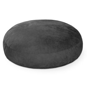 Jaxx 6 Foot Cocoon  2 in 1 Convertible Bean Bag Bed & Large Bean Bag Chair for Adults (Color: Black)