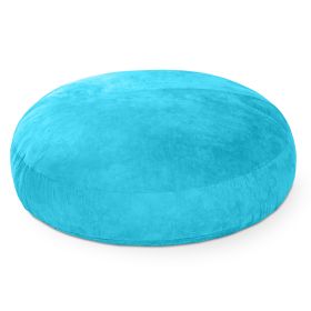 Jaxx 6 Foot Cocoon  2 in 1 Convertible Bean Bag Bed & Large Bean Bag Chair for Adults (Color: Microsuede Teal)