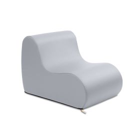 Jaxx Midtown Small Classroom Soft Foam Chair  Premium Vinyl Cover (Color: Submarine Grey)