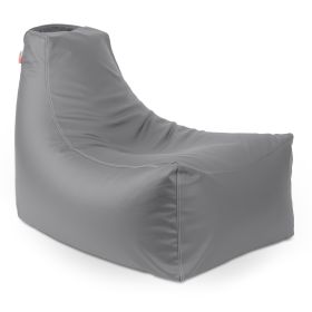 Jaxx Pezzi Premium Vinyl Classroom Bean Bag Chair (Color: Charcoal)