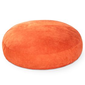 Jaxx 6 Foot Cocoon  2 in 1 Convertible Bean Bag Bed & Large Bean Bag Chair for Adults (Color: Mandarin)
